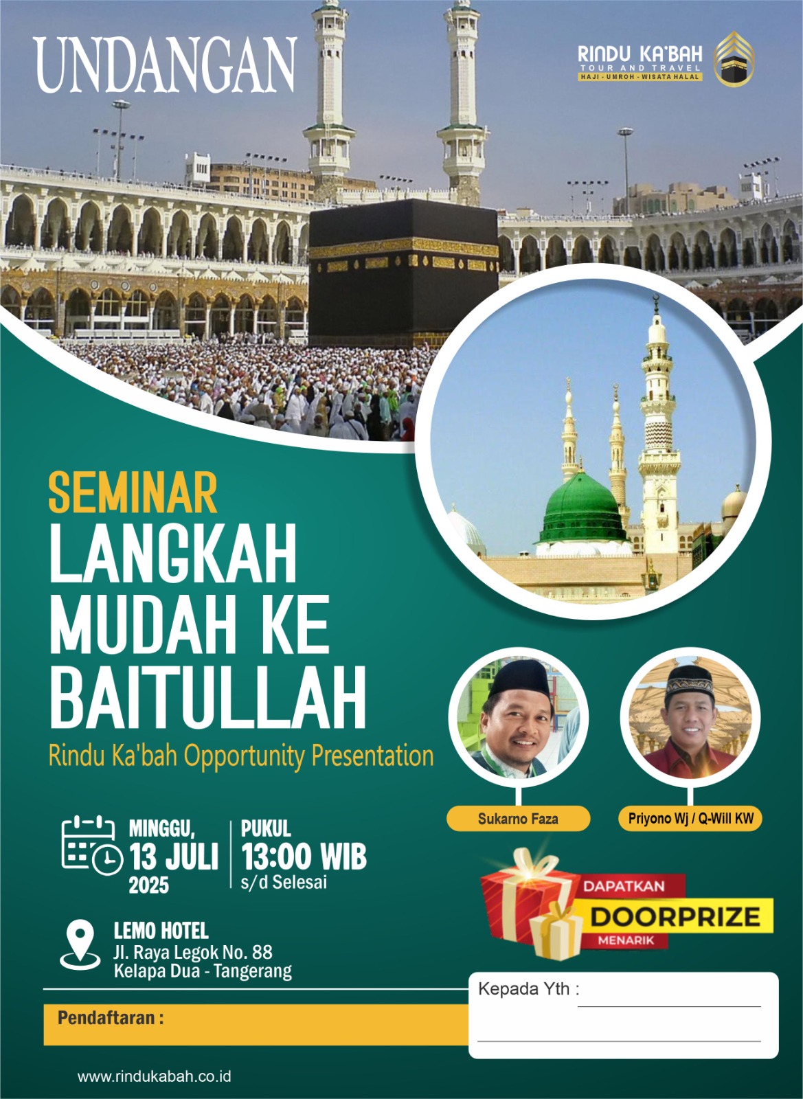 Seminar Langkah Mudah Ke Baitullah