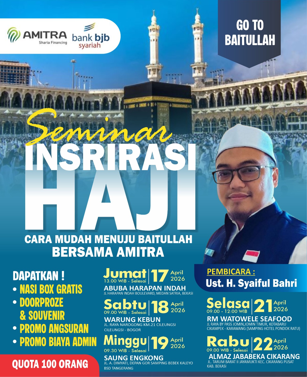 Seminar Inspirasi Haji Amitra Syariah