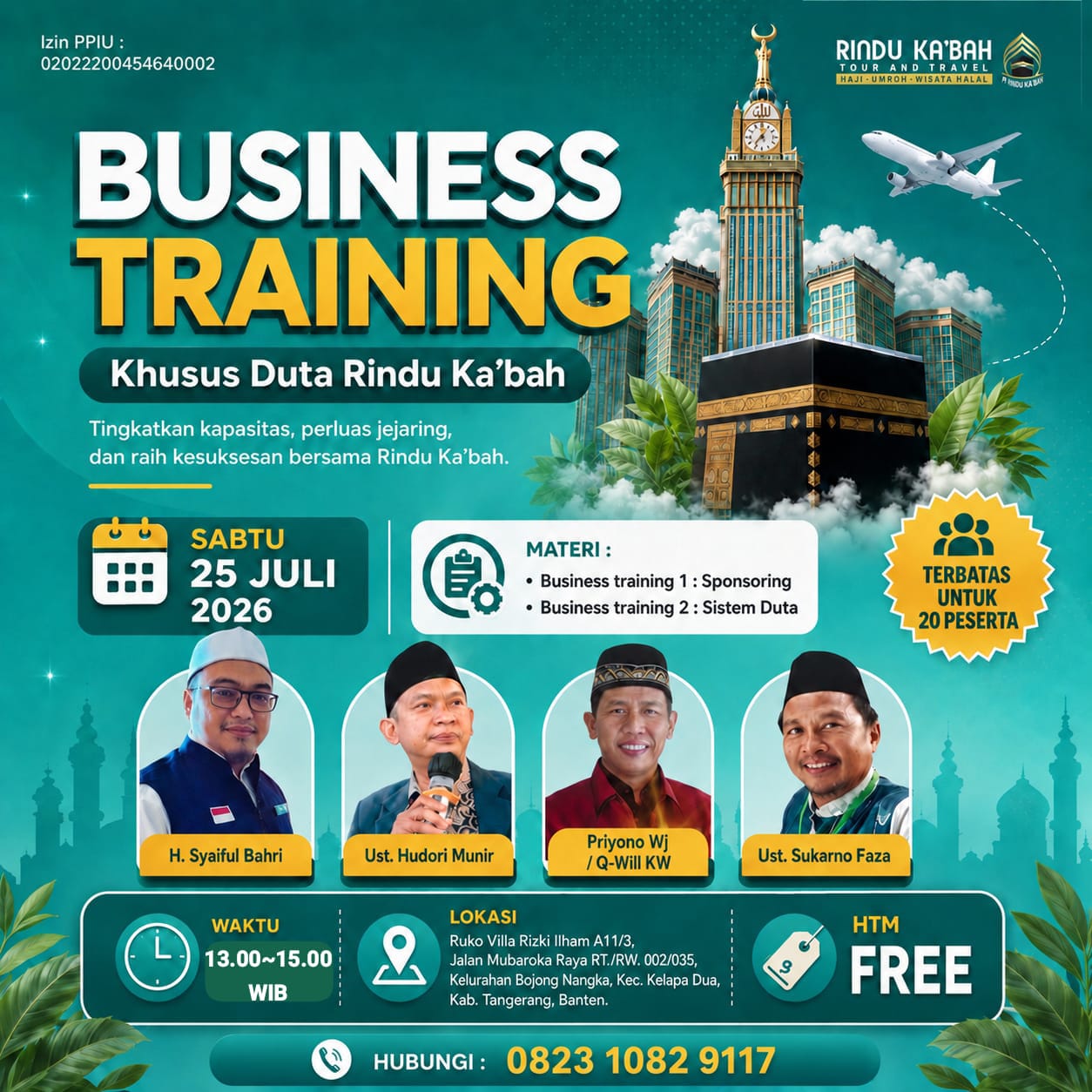 Business Training Duta Rindu Kabah