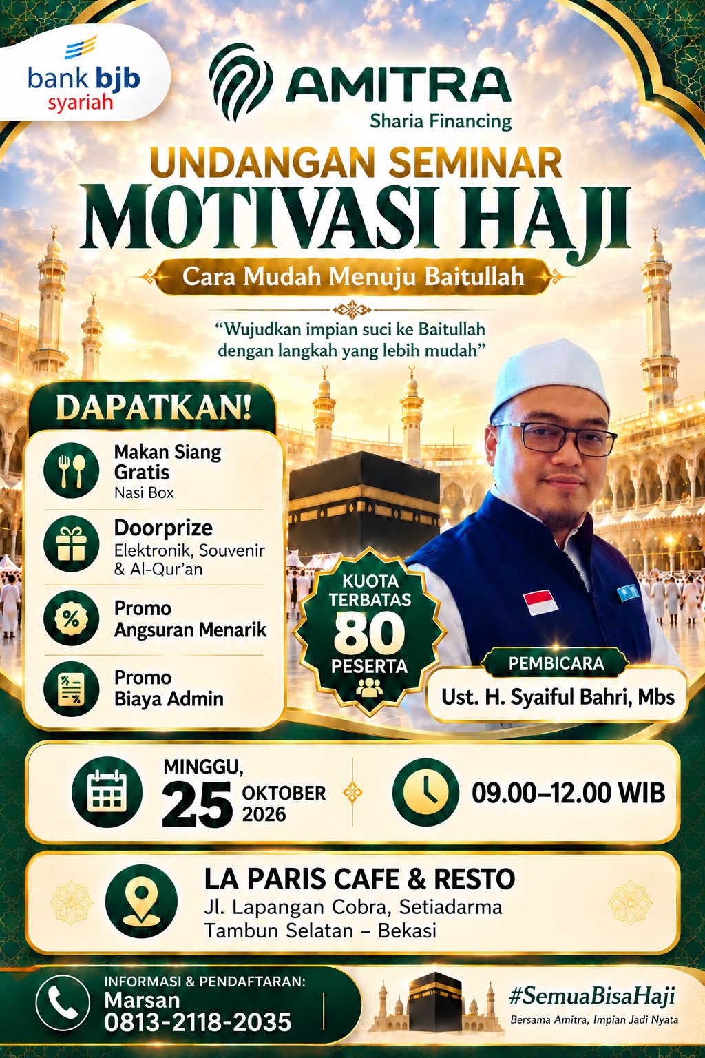 Seminar Langkah Mudah Ke Baitullah - Amitra - Bekasi